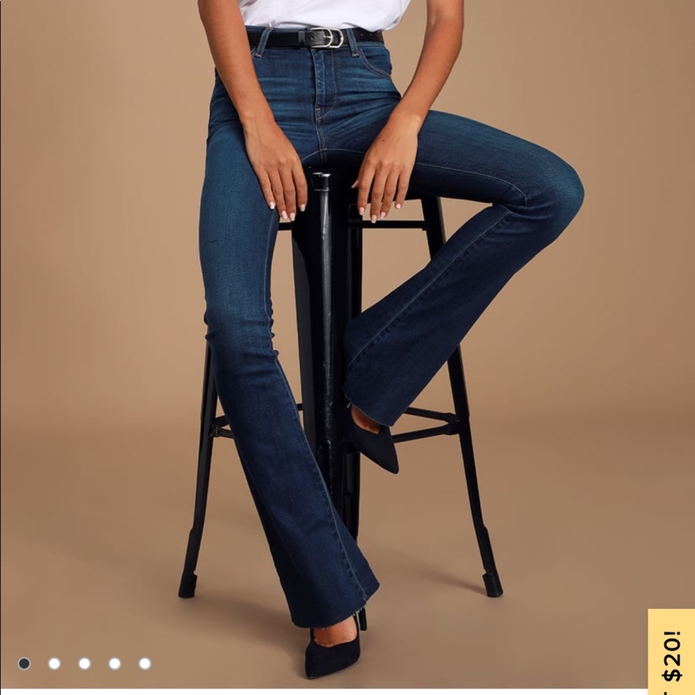 Stretchy jean boot cut